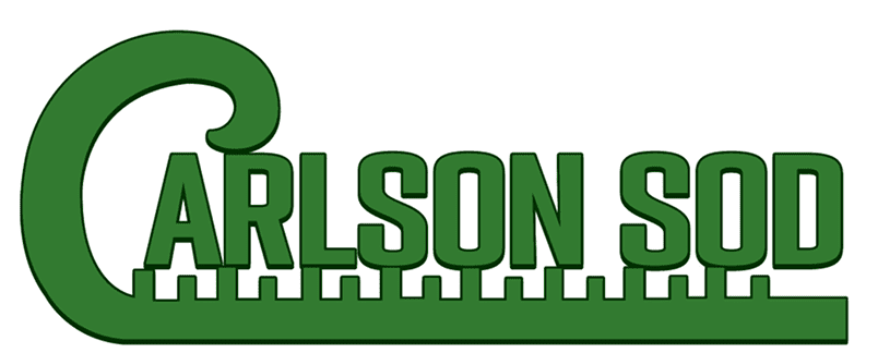 Green "Carlson Sod" logo with stylized grass.